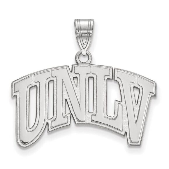 14k White Gold U. of Nevada Las Vegas Large Pendant